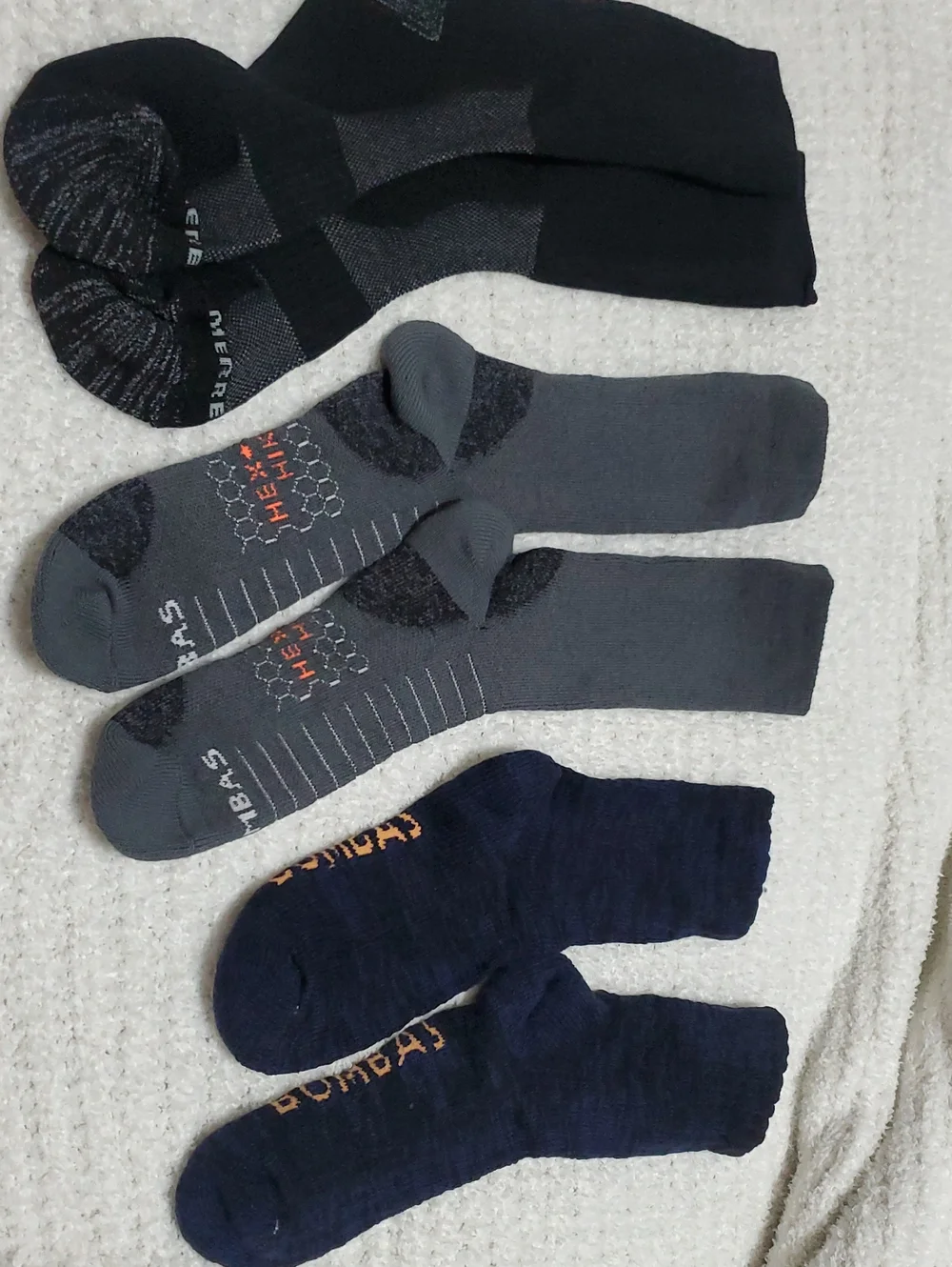Winter Men's Winter Bundle - Variety Athletic Low-Cut Sock Pack -Gray Navy Black
